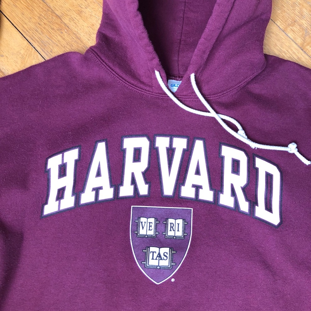 HARVARD Crimson Hoodie Pullover Sweatshirt - Picture 2 of 6